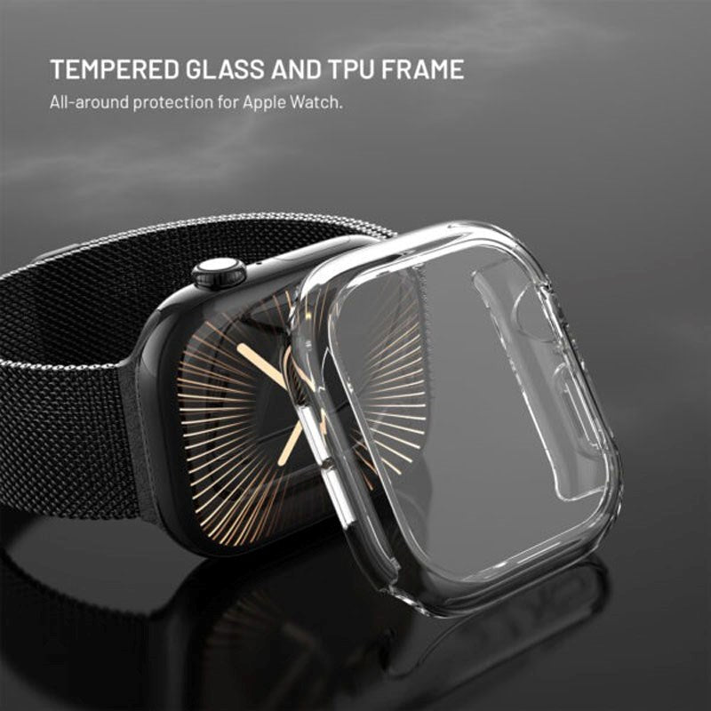 Apple Watch 11 / 10 (42mm) Fixed Deksel med Innebygd Skjermbeskytter - Gjennomsiktig