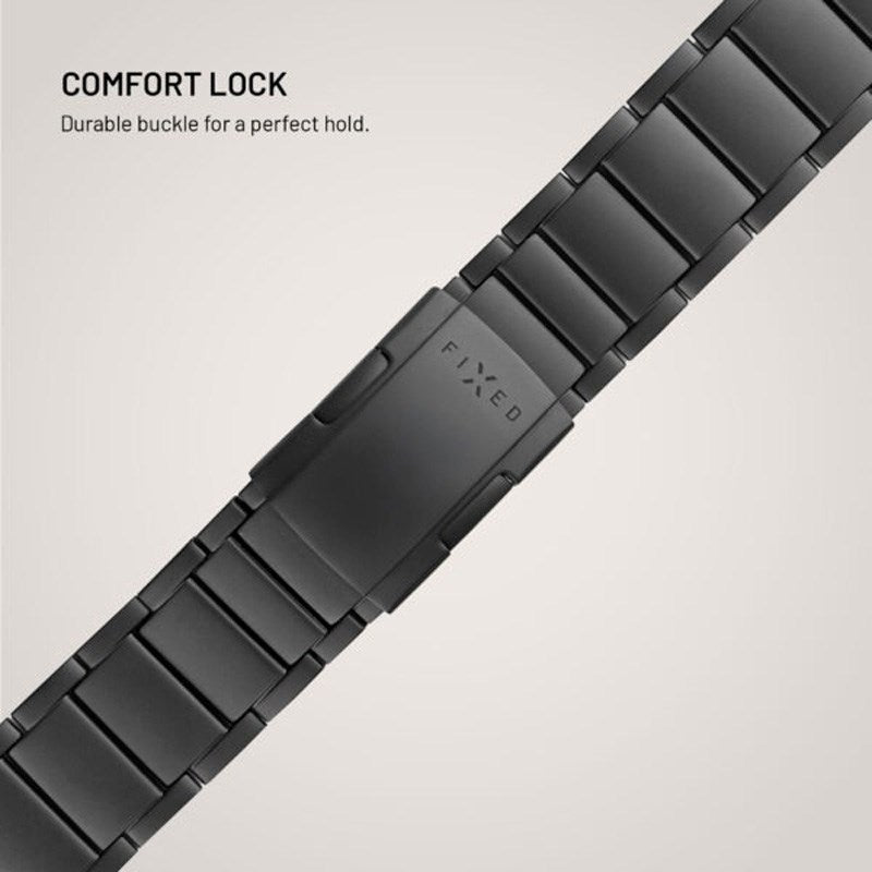Fixed Universal Garmin 22mm QuickFit Titanium Rem- Svart