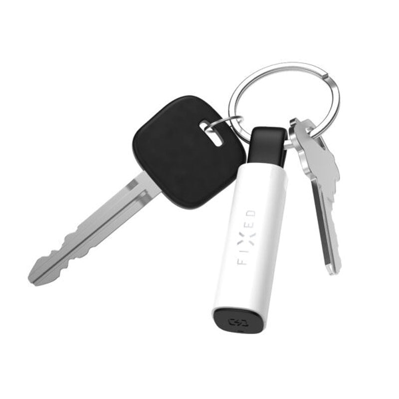 Fixed Sporingsenhet med USB-C-Lading – Apple Find My Kompatibel – Hvit