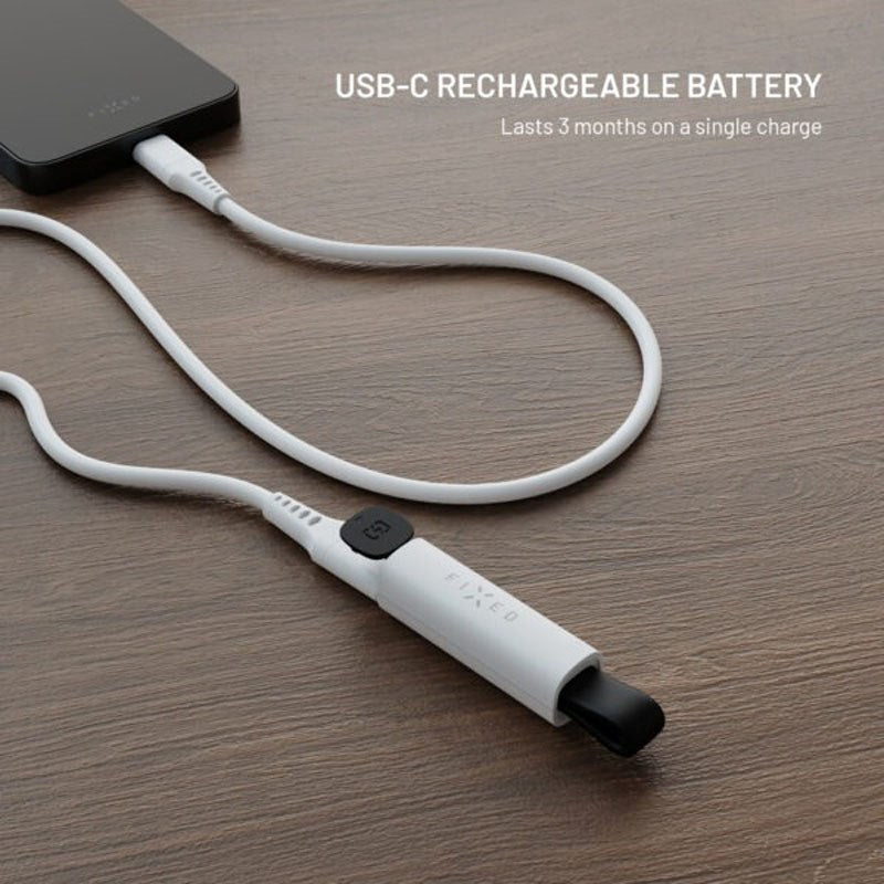 Fixed Sporingsenhet med USB-C-Lading – Apple Find My Kompatibel – Hvit