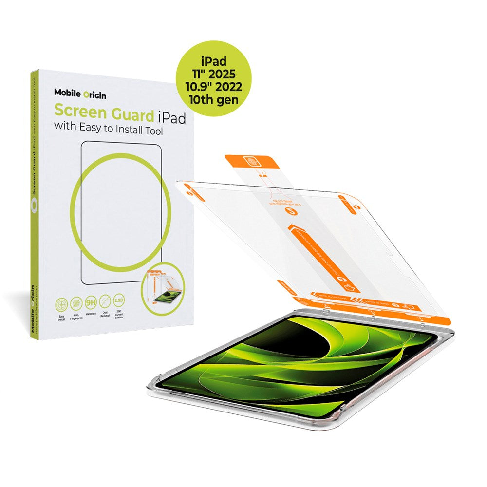 iPad 11" (2025) / iPad 10.9" (2024/2022) Mobil Origin Glass Skjermbeskytter - Gjennomsiktig