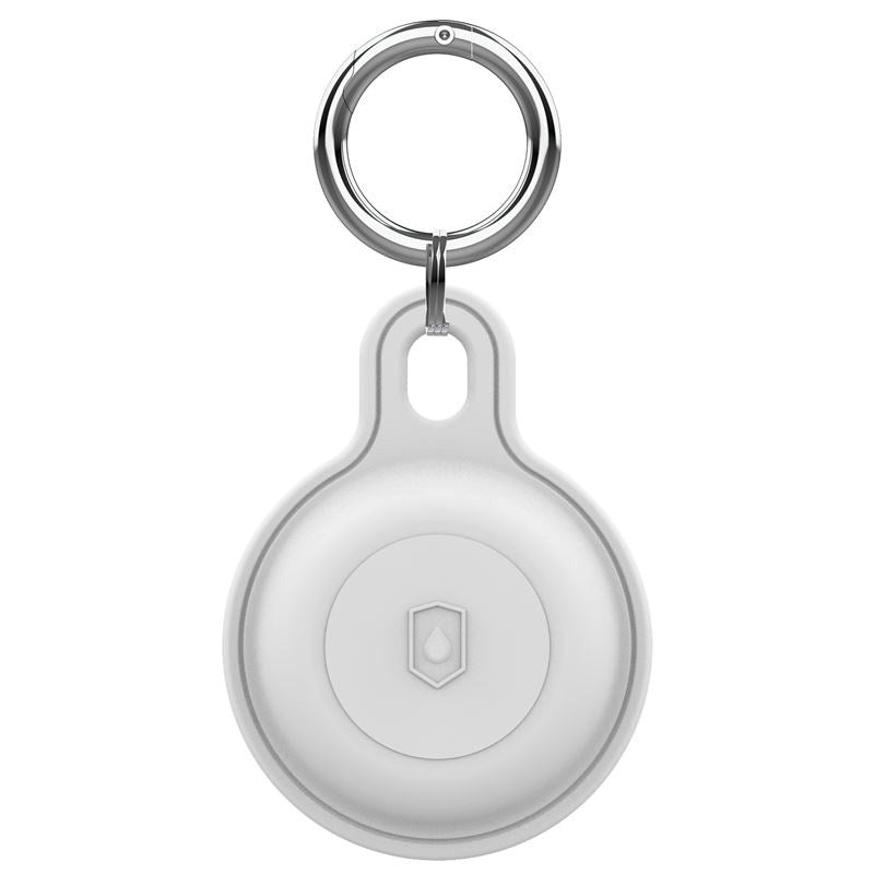 Mobile Origin Silikon AirTag 1. & 2. Gen. Holder med Nøkkelring - Hvit
