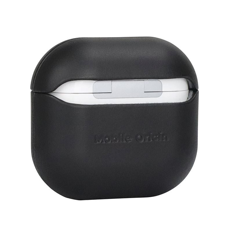 Mobile Origin Apple AirPods (4. Gen.) Ekte Skinn Deksel - Svart