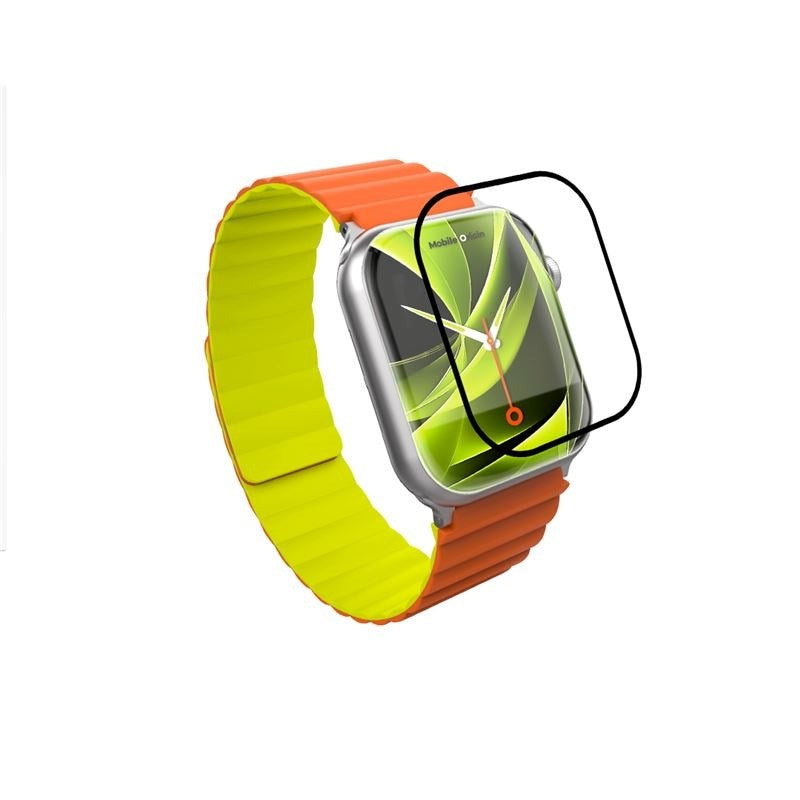 Mobile Origin Apple Watch 11 / 10 (42mm) Hybrid Skjermbeskytter - Gjennomsiktig / Svart Kant