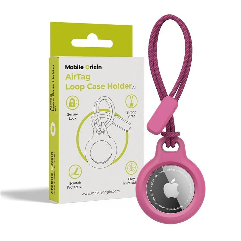 Mobile Origin AirTag 1. & 2. Gen. Loop Deksel - Rosa