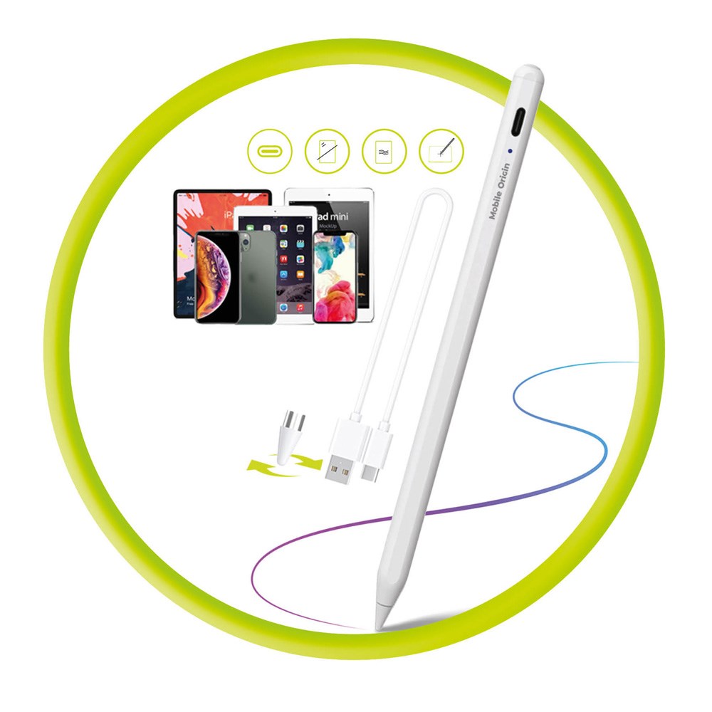 Mobile Origin Universal USB-C Stylus Penn - Hvit
