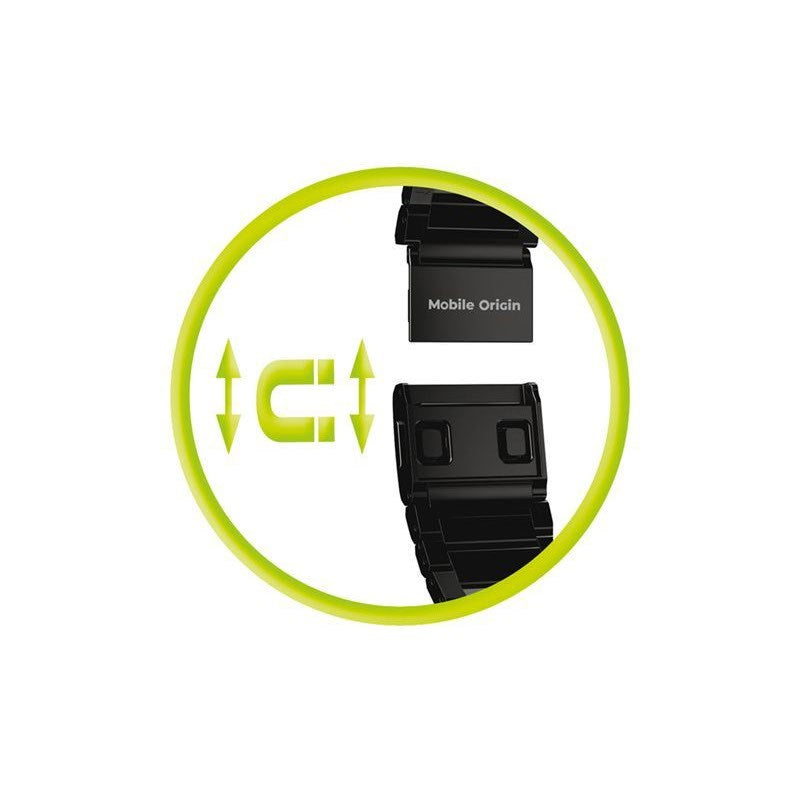 Apple Watch (42/44/SE/45/46/49 mm) Mobile Origin Titanrem – Svart