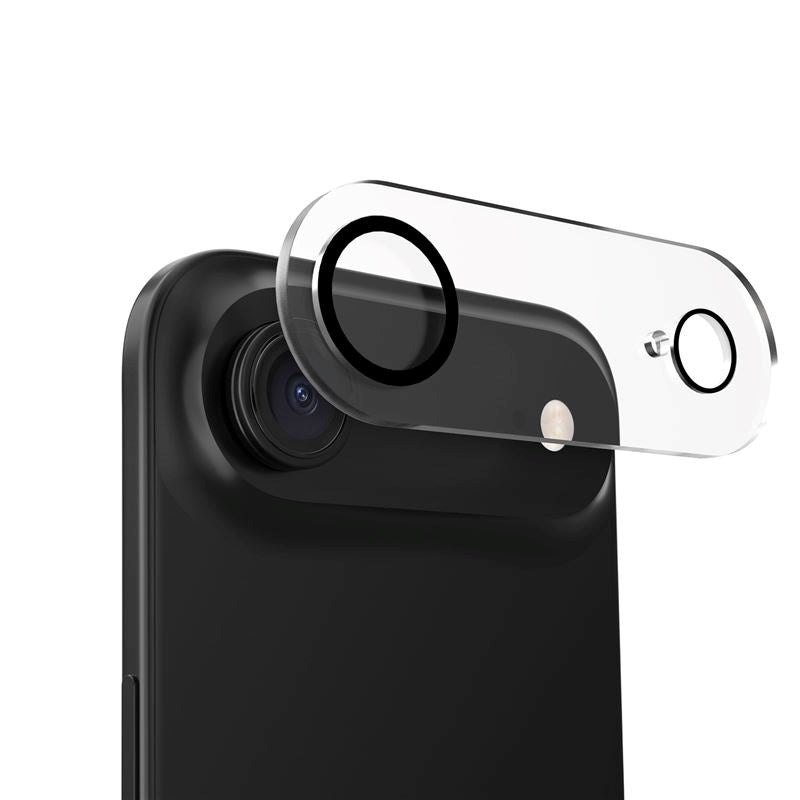 iPhone Air Mobile Origin Herdet Glass Kameralinsebeskyttelse - Gjennomsiktig / Svart Kant