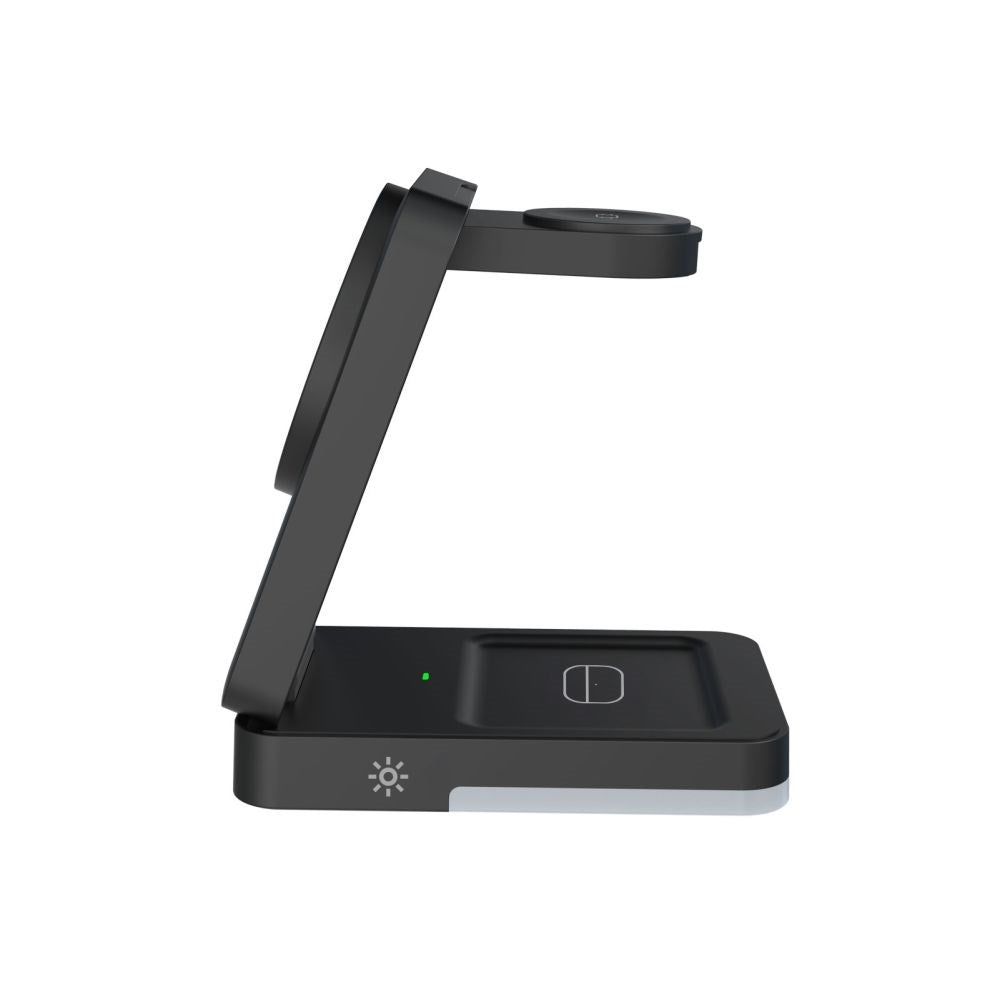 Mobile Origin Trådløs Lader for SmarttiPhone lefon / AirPods / Apple Watch - Sammenleggbar Design - MagSafe Kompatibel - Svart