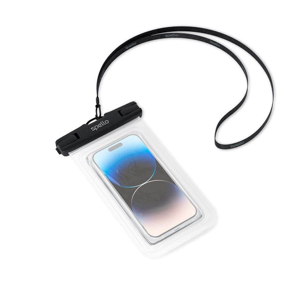 Spello Universal Vanntett Etui - Svart / Gjennomsiktig (Maks. Mobil: 165 x 85 x 10 mm)