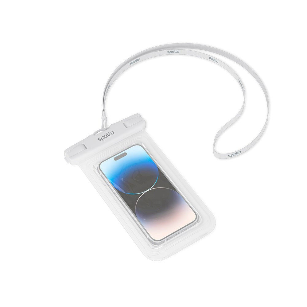 Spello Universal Vanntett Etui - Grå / Gjennomsiktig (Maks. Mobil: 165 x 85 x 10 mm)