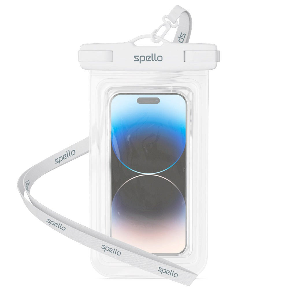 Spello Universal Vanntett Etui - Grå / Gjennomsiktig (Maks. Mobil: 165 x 85 x 10 mm)