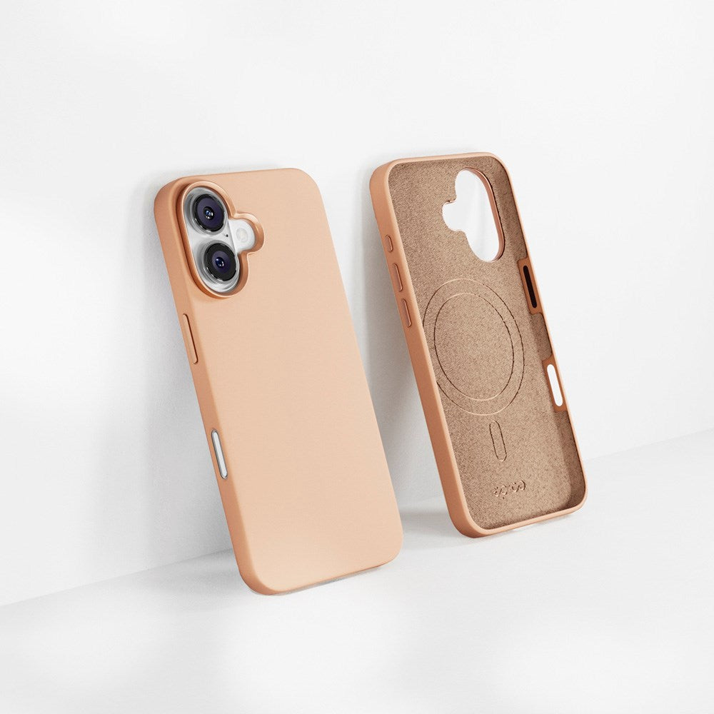 iPhone 16 Plus Epico Mag+ Silikon Deksel - MagSafe Kompatibel - Desert Titanium
