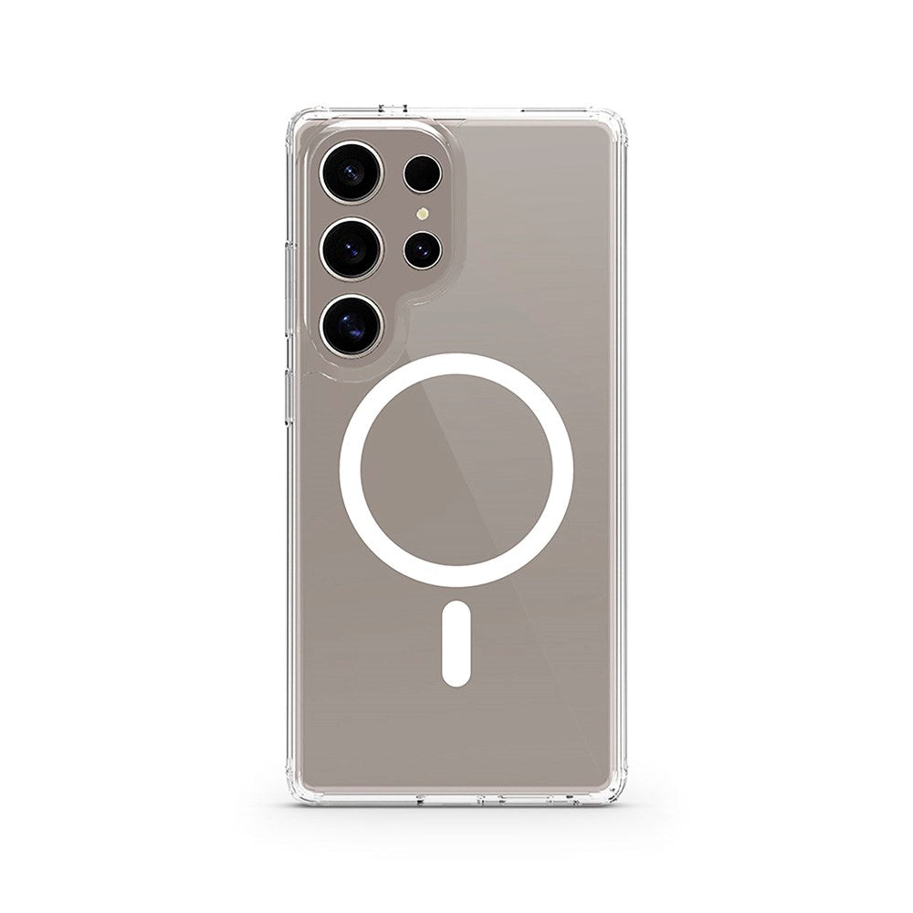 Samsung Galaxy S25 Ultra Spello Mag+ Clear Deksel - MagSafe Kompatibel - Gennemsigtig