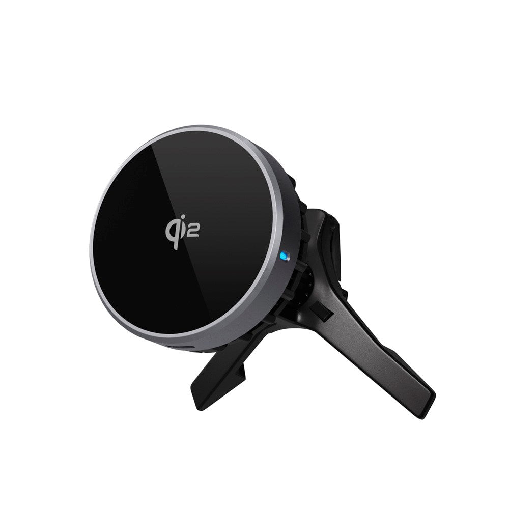 Spello Magnetisk Mobilholder til Bil med Trådløs Lading (15W) – Qi2 & MagSafe Kompatibel – Svart