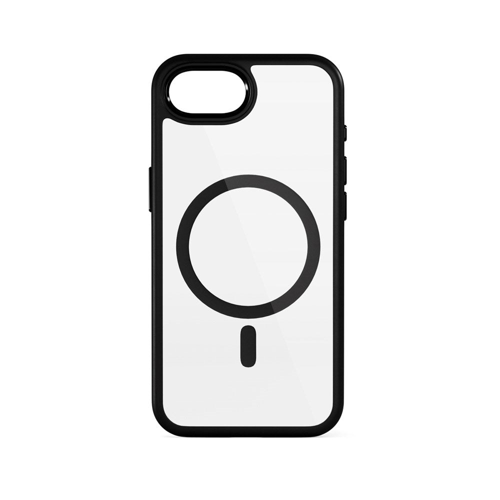 iPhone 17e / 16e Epico Mag+ Hero Pro Deksel - MagSafe Kompatibel - Gjennomsiktig / Svart