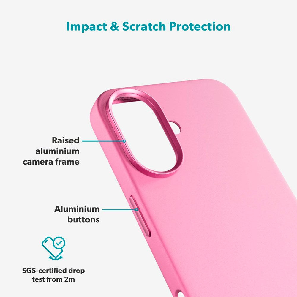 iPhone 17 Epico Silicone Pro Mag+ Deksel - MagSafe Kompatibel - Hot Pink