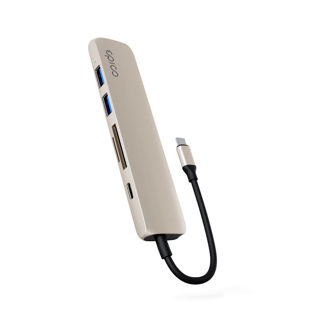 Epico 6-i-1 Aluminium Hub 8K - Starlight