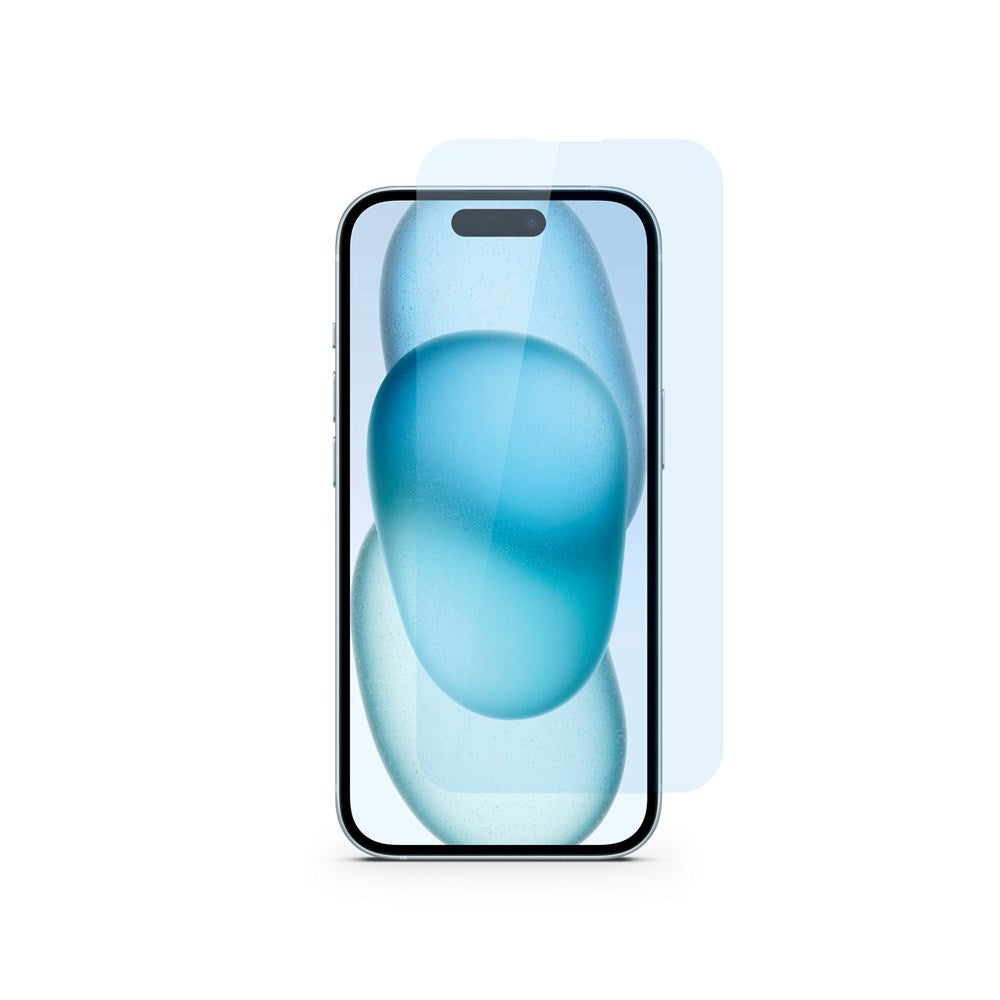 iPhone 16 / 15 / 14 Pro Epico Glass Standard Fit Skjermbeskyttelsesglass m. Monteringsramme - Gjennomsiktig