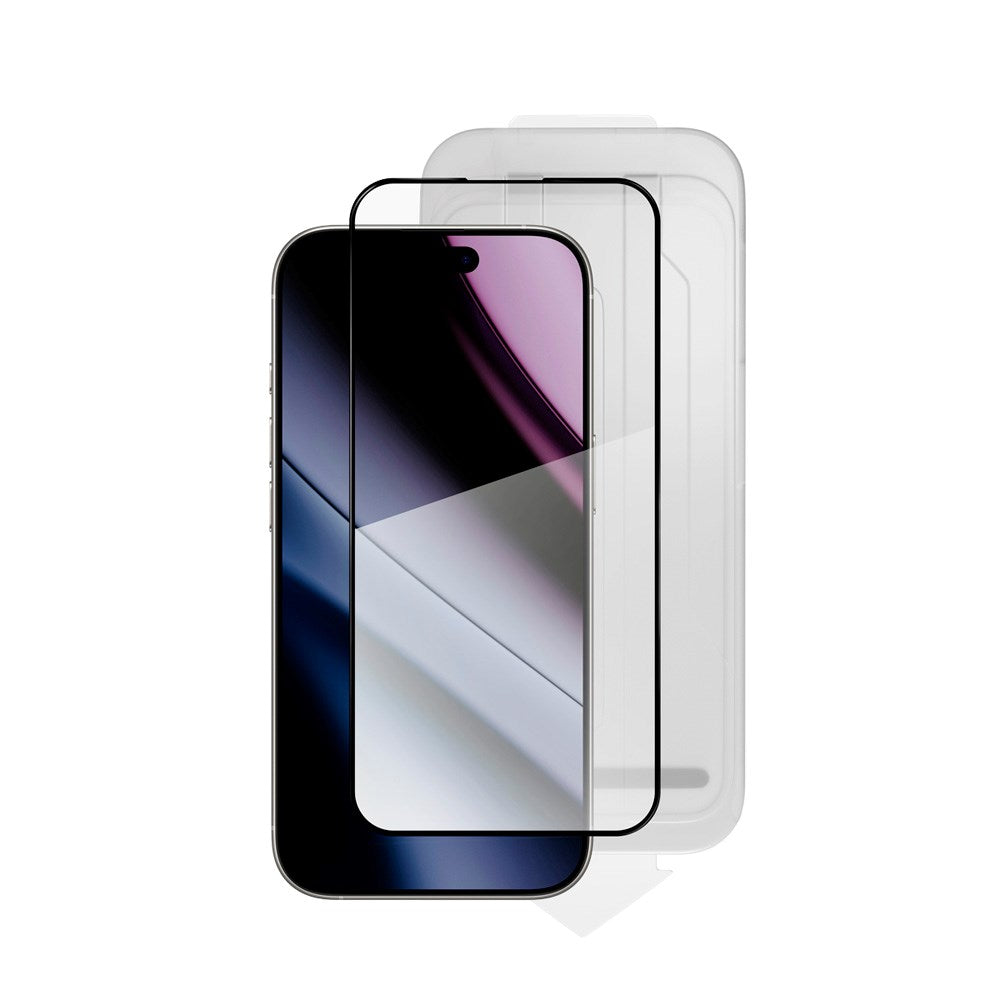 iPhone 16 Pro Max Epico AntiReflective Glass 3D Skjermbeskyttelsesglass m. Monteringsramme - Gjennomsiktig