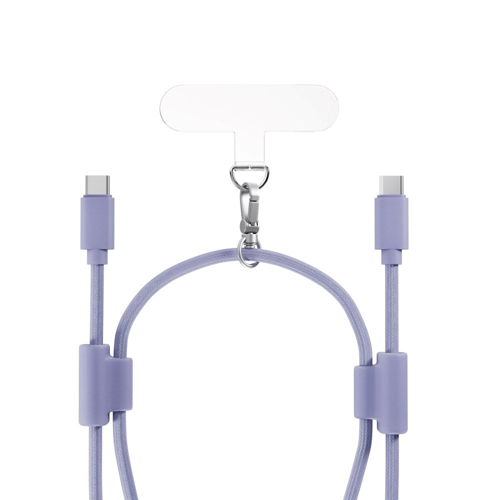 Epico Mobilstropp med Innebygd 60W USB-C til USB-C-Kabel – Lilla