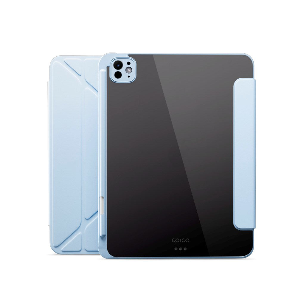 iPad 11" (2025) / 10.9" (2024 / 2022) Epico Hero Flip Deksel m. Kamerabeskyttelse - Lyseblå