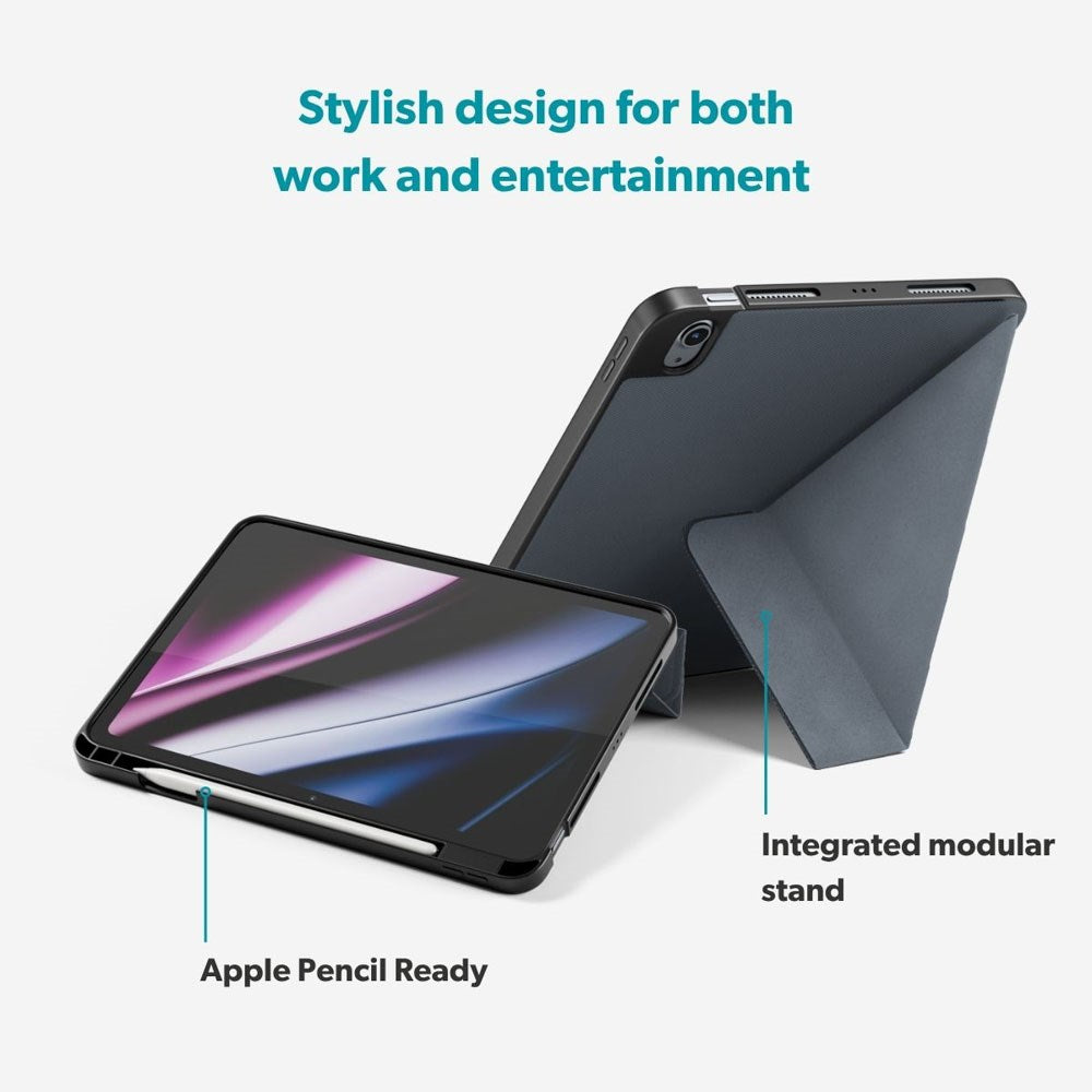 iPad 11" (2025) / 10.9" (2024 / 2022) Epico SolidWoven Flip Deksel - Svart