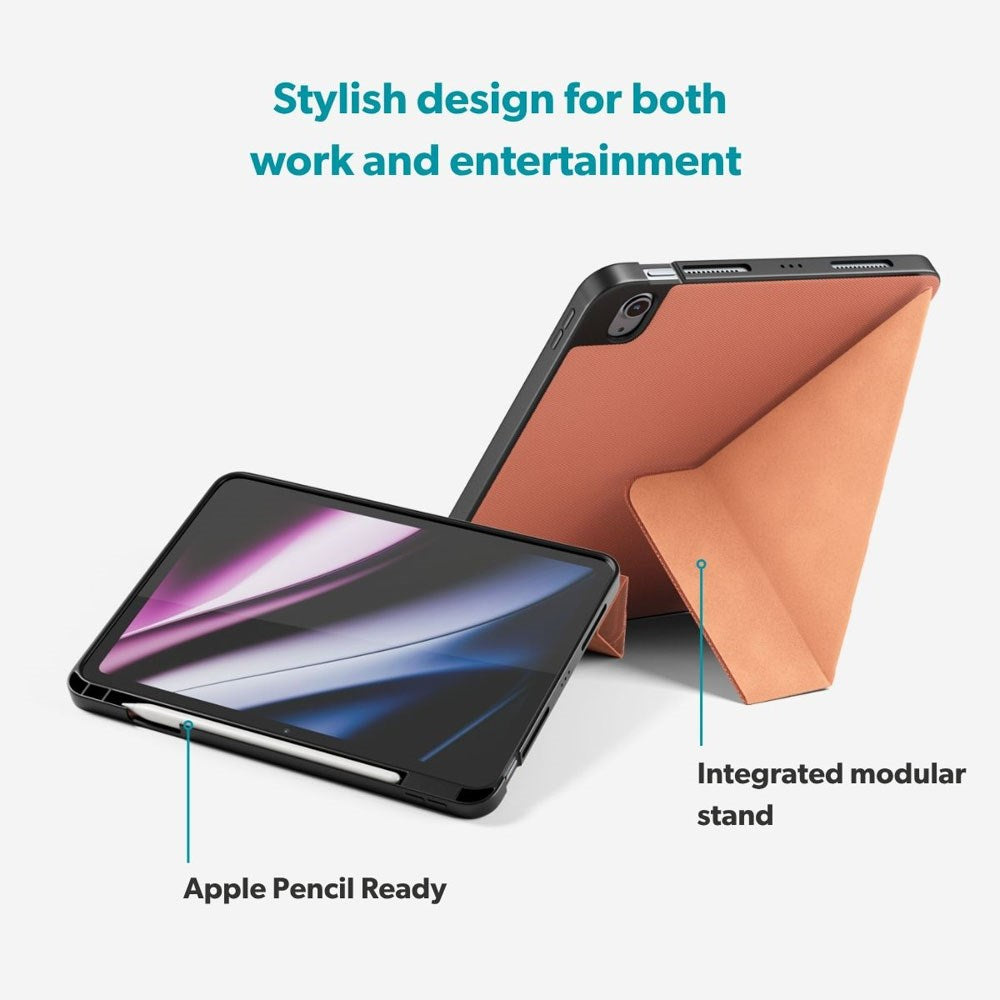 iPad 11" (2025) / 10.9" (2024 / 2022) Epico SolidWoven Flip Deksel - Sienna