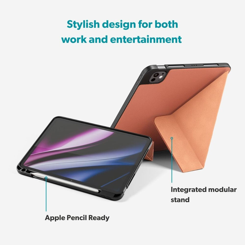 iPad Air 11-10.9" (2026-2020) / Pro 11" (2022-2018) Epico SolidWoven Flip Deksel - Sienna