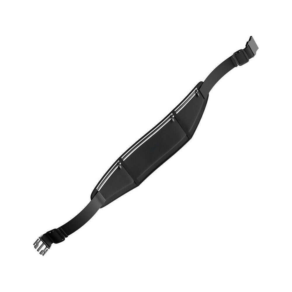 Spello Justerbart Løpebelte med 3 Lommer - Maks. 18 cm - Svart