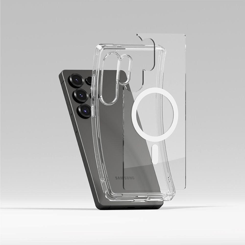 Samsung Galaxy S25 Ultra Ringke Fusion Magnetic Deksel - MagSafe Kompatibel - Gjennomsiktig