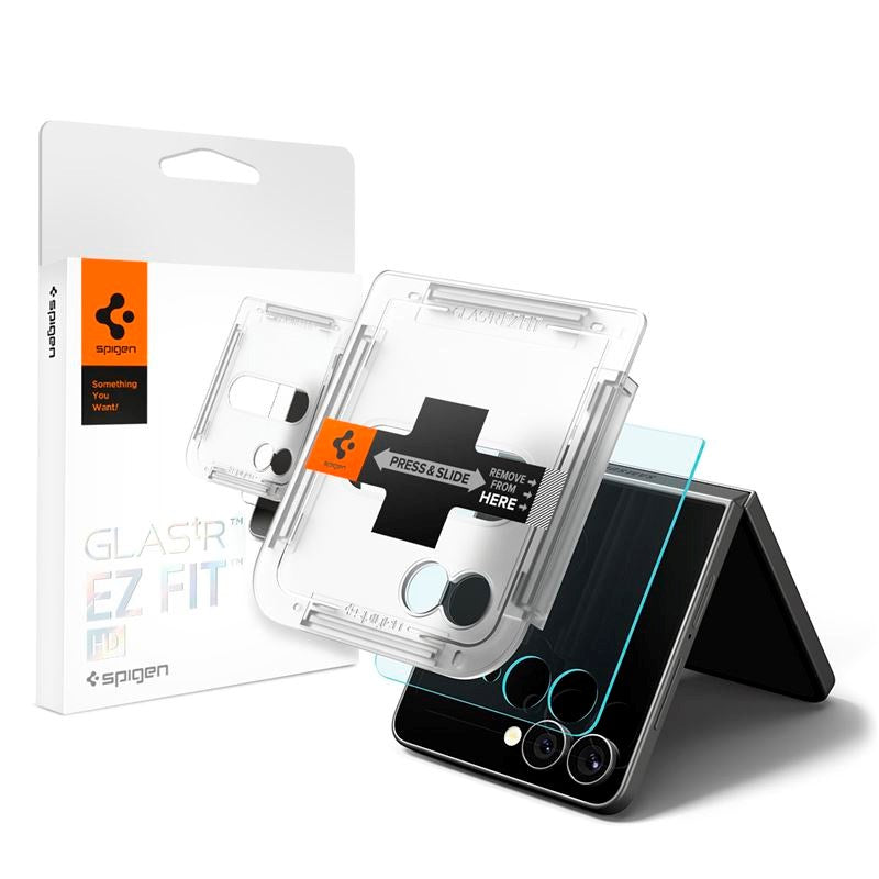 Samsung Galaxy Z Flip7 Spigen Glass tR EZ Fit HD - Gjennomsiktig