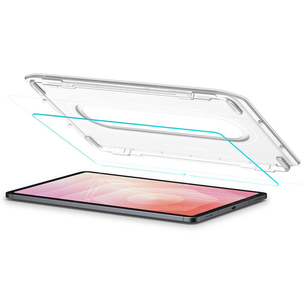 Samsung Galaxy Tab S11 Spigen Glass tR EZ Fit Pro Skjermbeskyttelsesglass m. Installasjonsramme - Gjennomsiktig