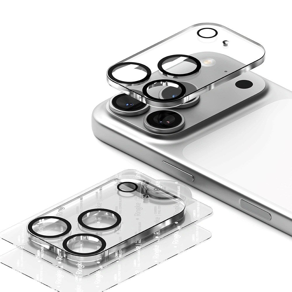 iPhone 17 Pro Max Ringke Beskyttelsesglass for Kameralinse - 2 stk. - Gjennomsiktig / Svart