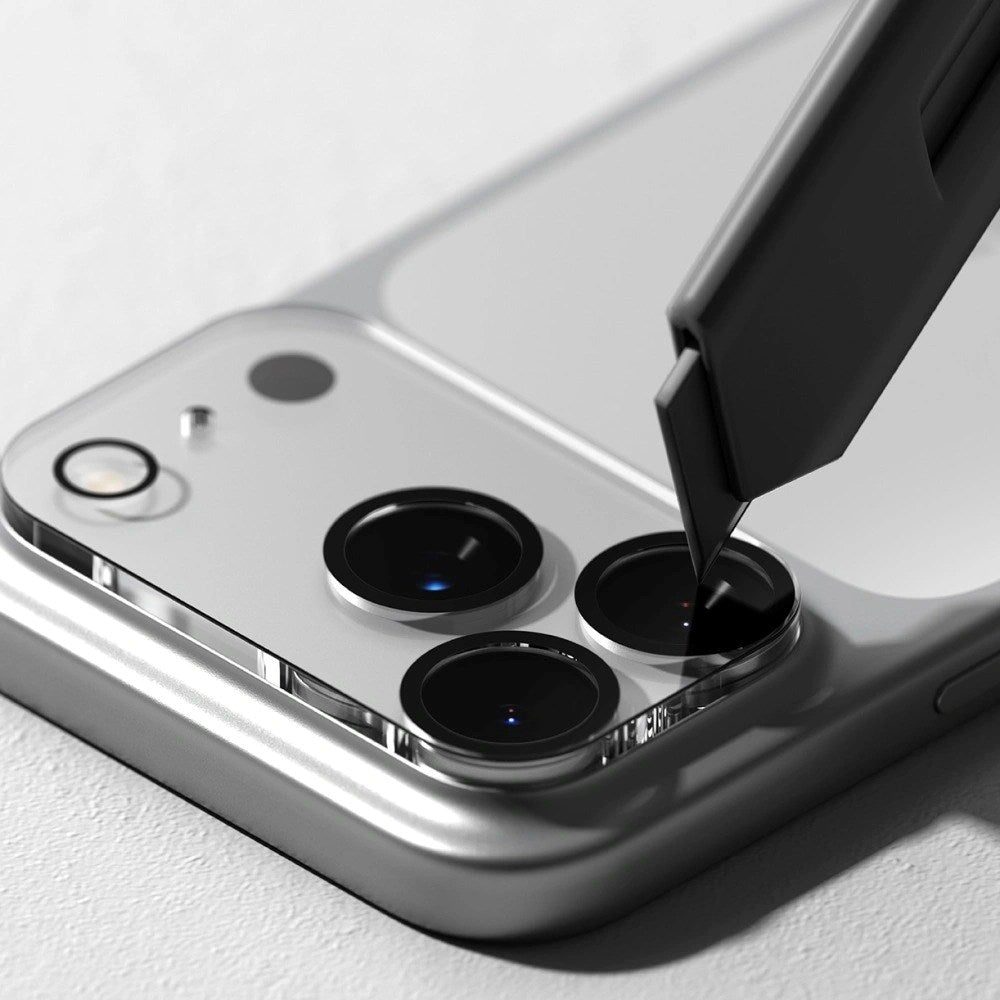 iPhone 17 Pro Max Ringke Beskyttelsesglass for Kameralinse - 2 stk. - Gjennomsiktig / Svart