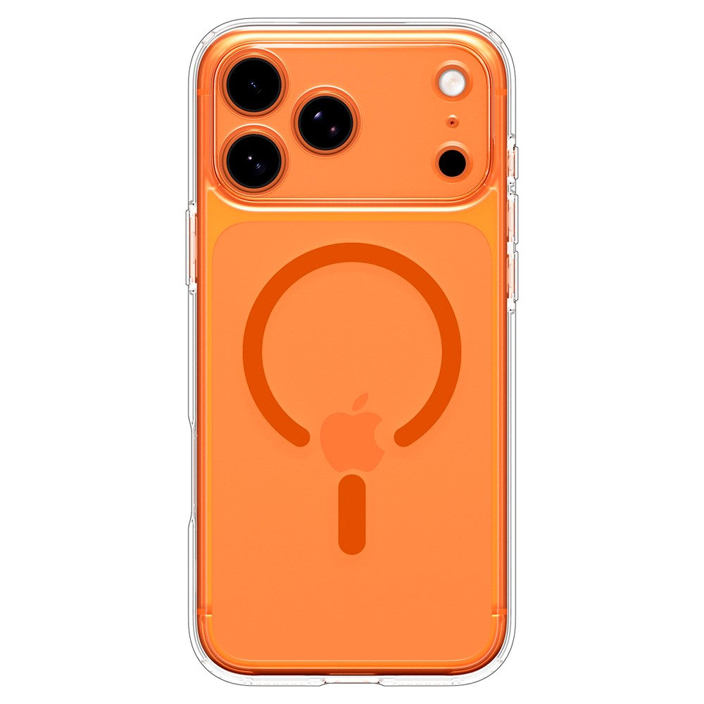 iPhone 17 Pro Spigen Ultra Hybrid Deksel - MagSafe Kompatibel - Gjennomsiktig / Oransje