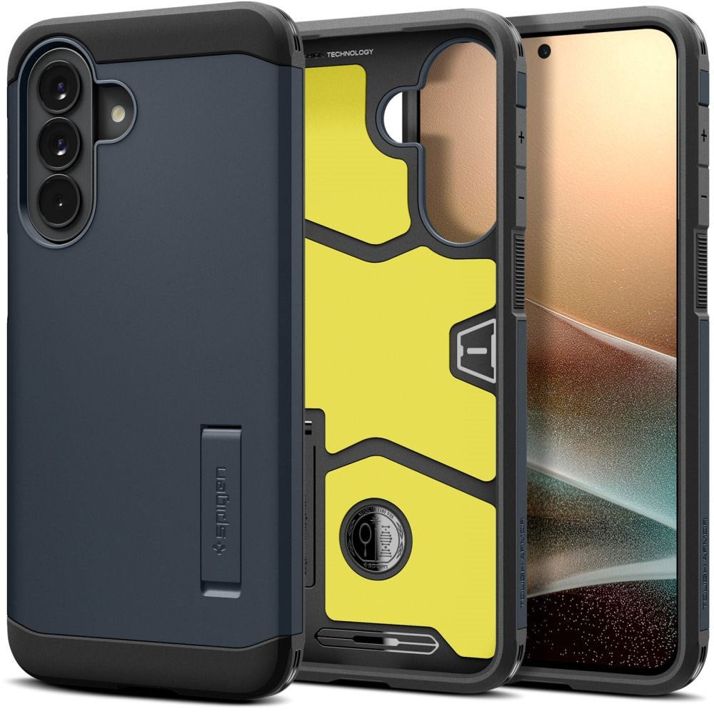 Samsung Galaxy A57 Spigen Tough Armor T Deksel med Stativ - Blå