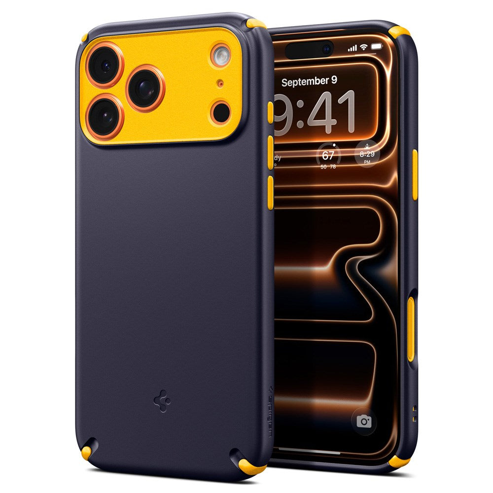 iPhone 17 Pro Max Spigen Nano Pop Hybrid Deksel - MagSafe Kompatibel - Blå / Gul