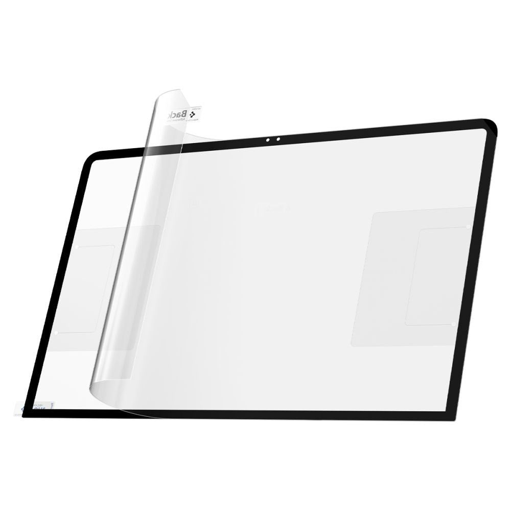 MacBook Neo 13 A18 Pro (2026) Spigen Glass tR Slim Herdet Skjermbeskyttelsesglass - Gjennomsiktig / Svart Kant