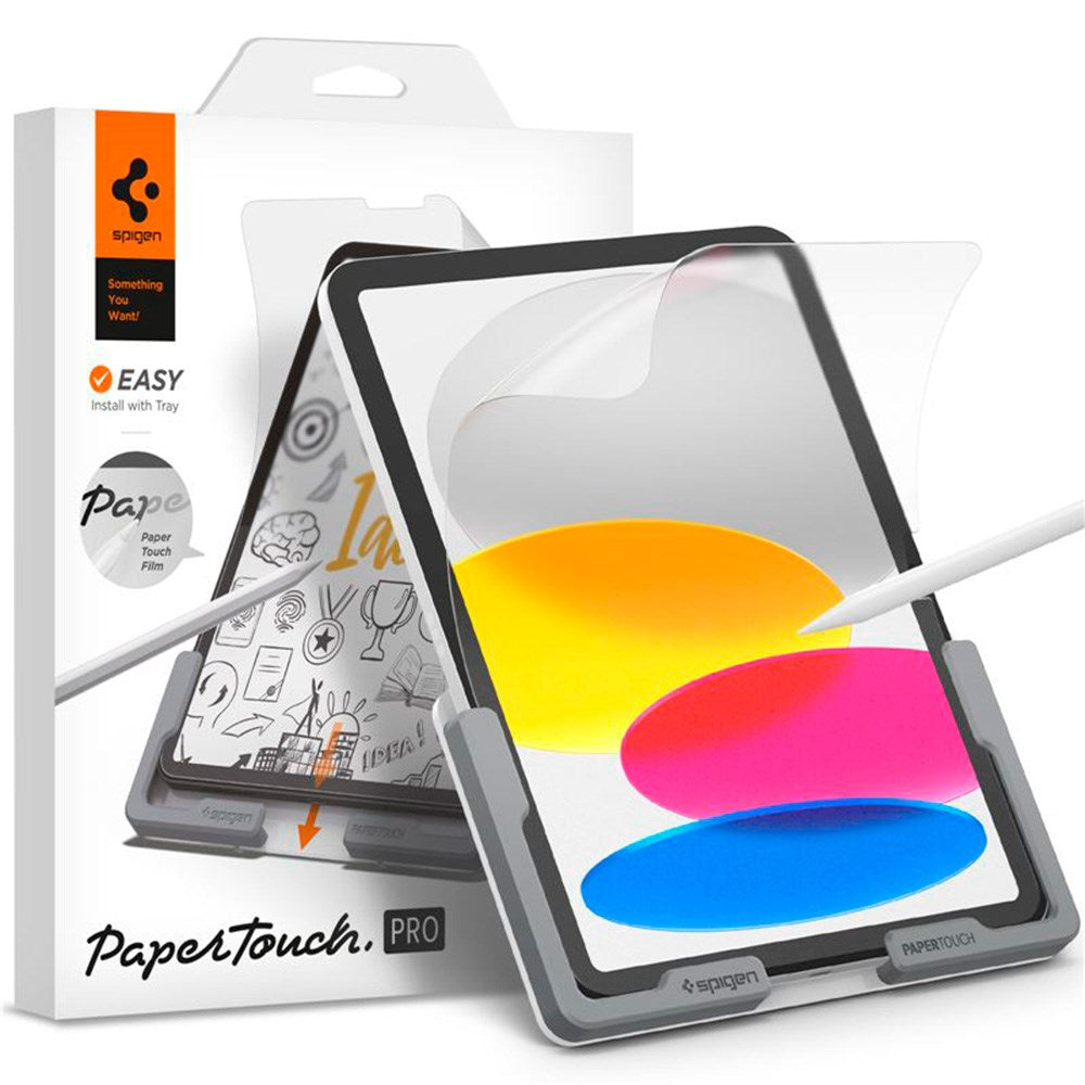 iPad 11" (2025) / iPad 10.9" (2024/2022) Spigen Paper Touch Pro Beskyttelsesfilm m. Monteringssett - Gjennomsiktig
