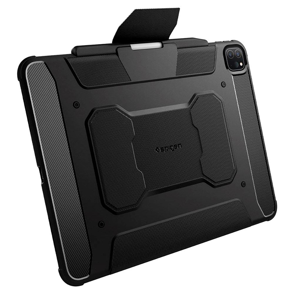 iPad Pro 13" (2025 / 2024) Spigen Rugged Armor Pro Deksel m. Apple Pencil Holder - Svart