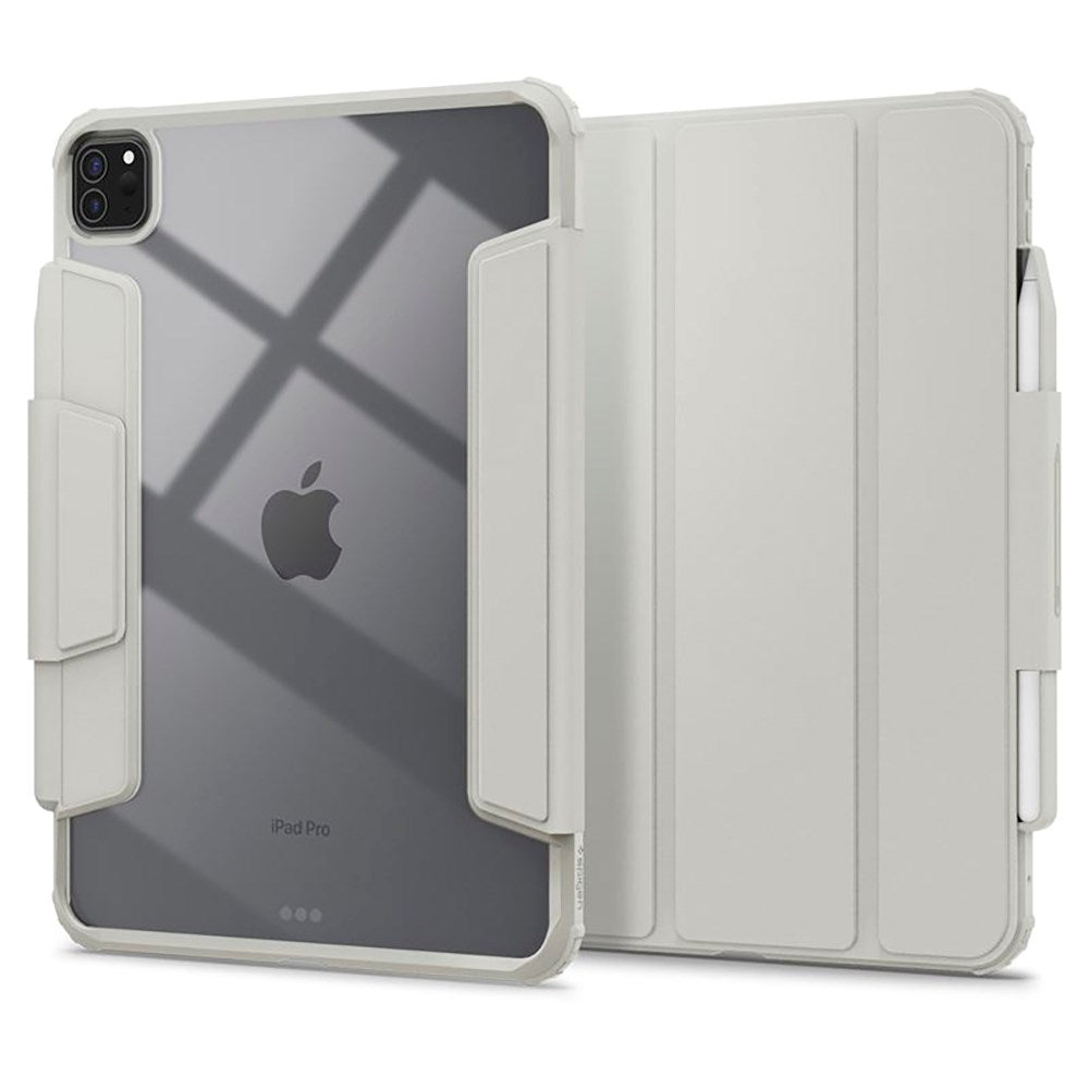 iPad Pro 11" (2025 / 2024) Spigen Air Skin Pro Skinn Flip Deksel - Grå