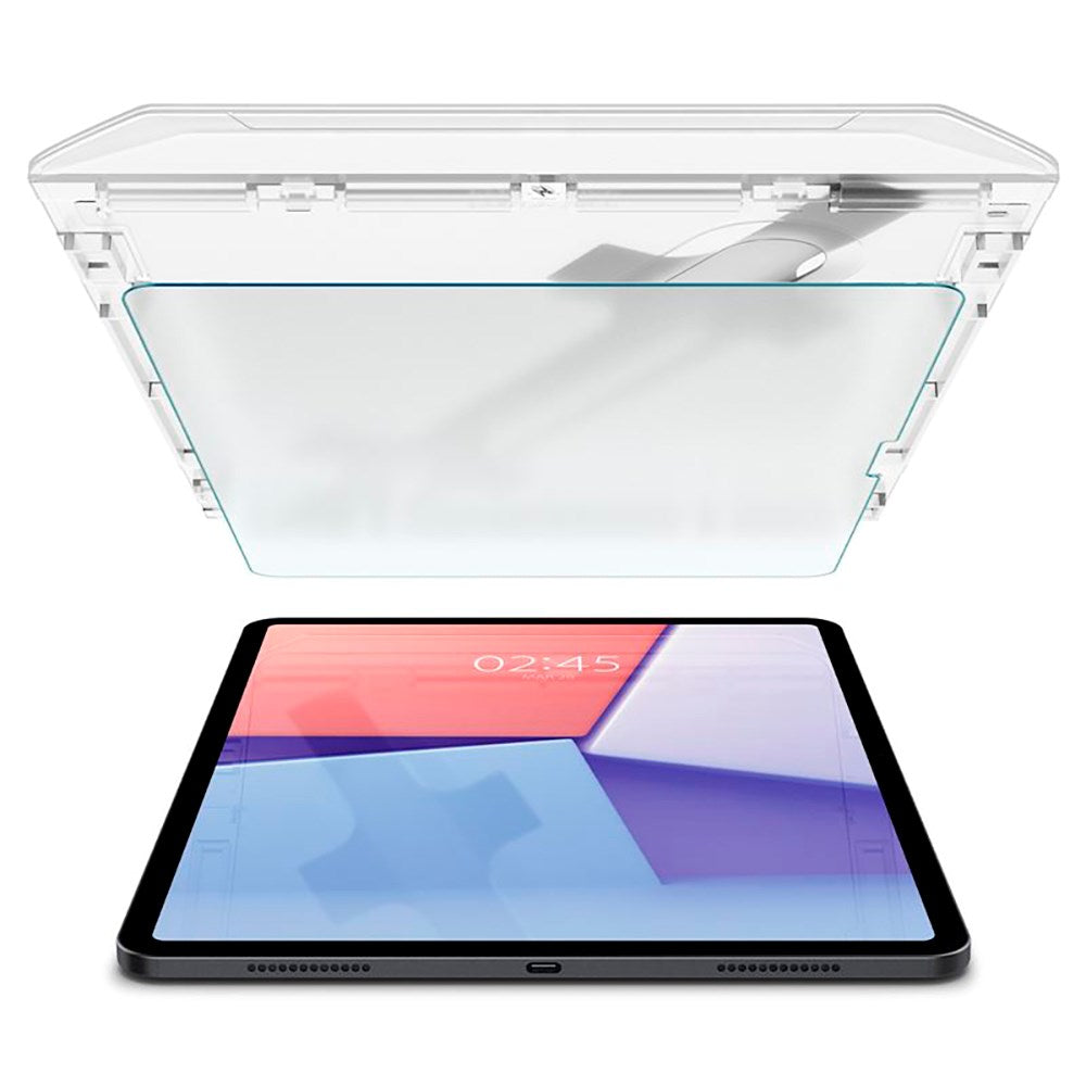 iPad Air 13" (2026 / 2025 / 2024) Spigen Paper Touch EZ Fit Glas.tR Skjermbeskytter - Case Friendly - Gjennomsiktig