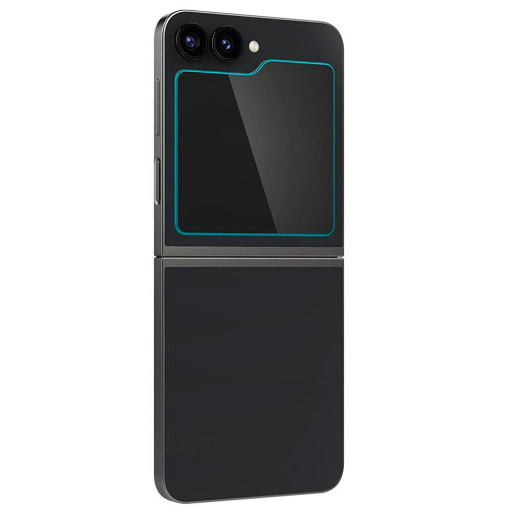 Spigen Samsung Galaxy Z Flip7 FE / Flip6 EZ Fit Glas.tR Sub Screen Skjermbeskytter - 2 stk. - Case Friendly - Gjennomsiktig