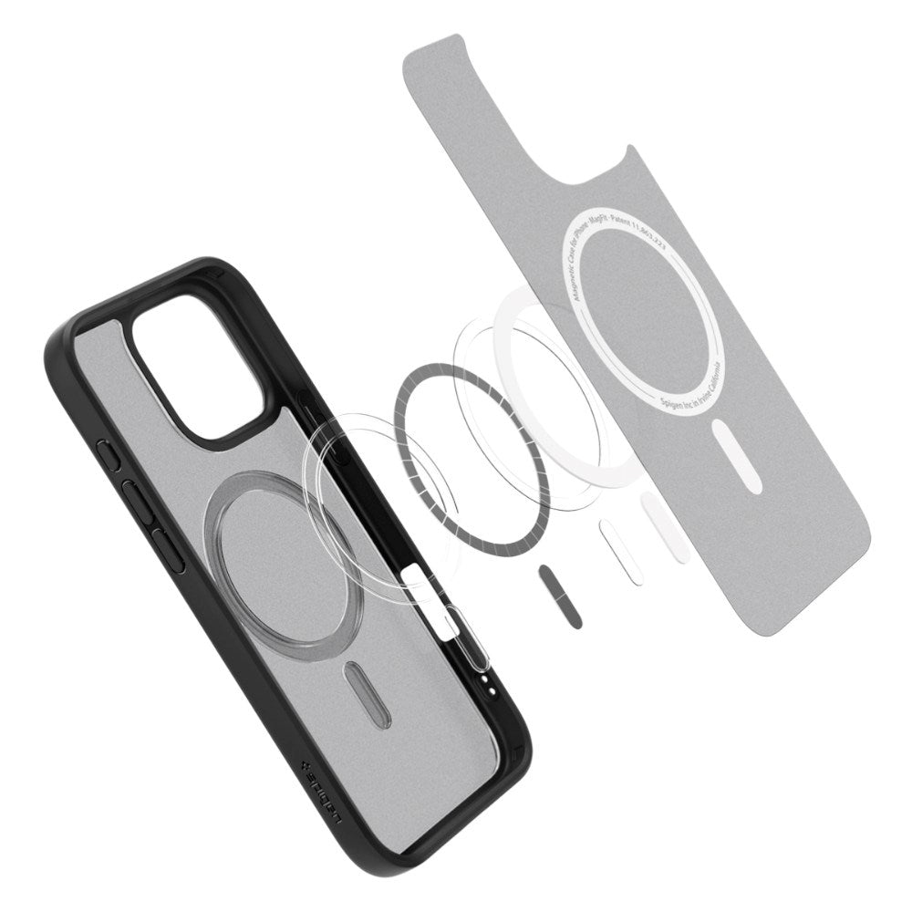 iPhone 16 Pro Spigen Ultra Hybrid Deksel - MagSafe Kompatibel - Svart