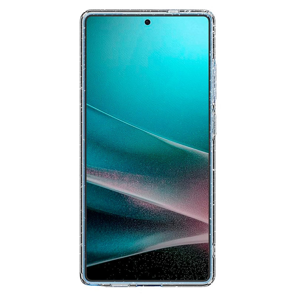 Samsung Galaxy S25 Ultra Spigen Liquid Crystal Glitter Deksel - Gjennomsiktig