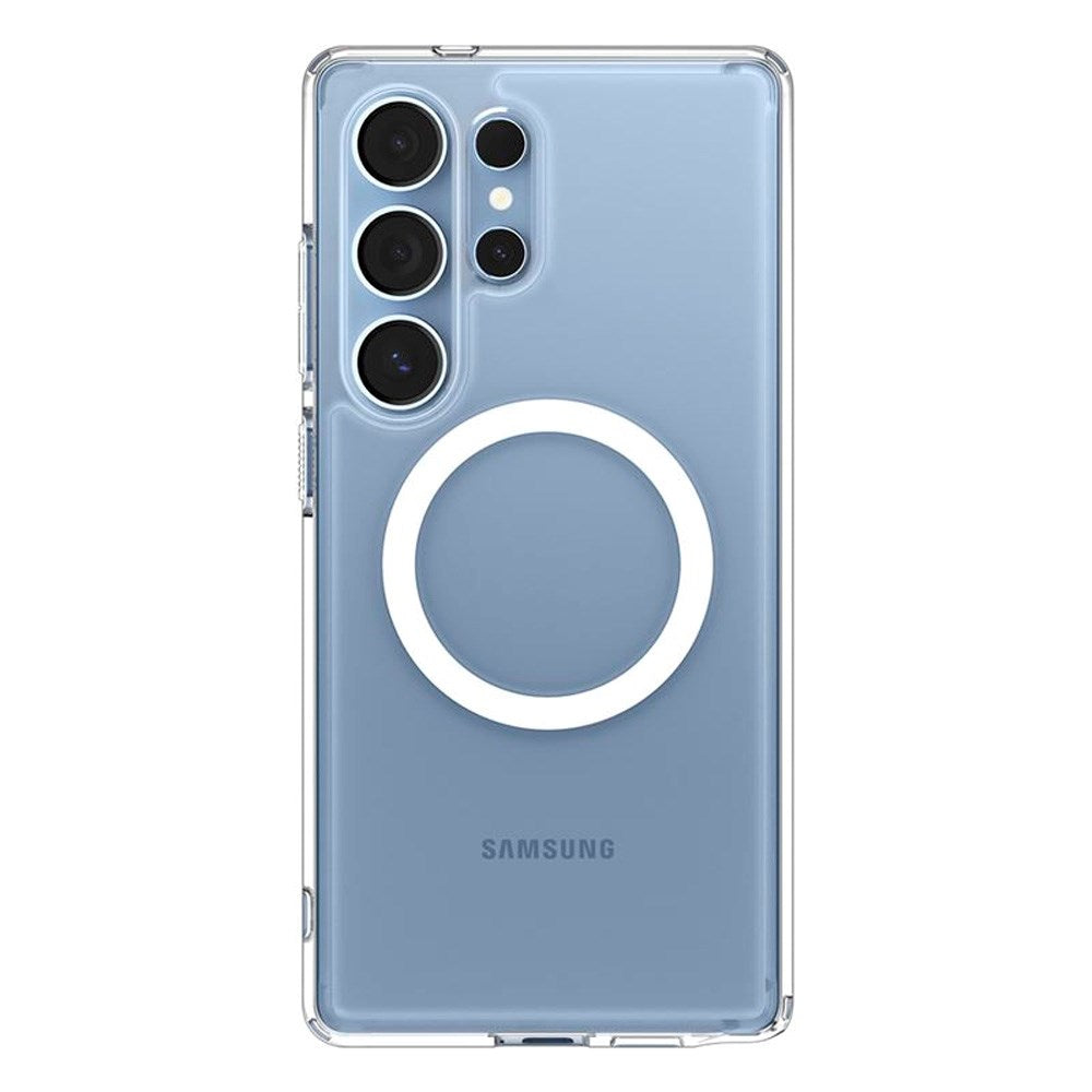 Samsung Galaxy S25 Ultra Spigen Ultra Hybrid Crystal Clear Deksel - MagSafe Kompatibel - Gjennomsiktig / Hvit