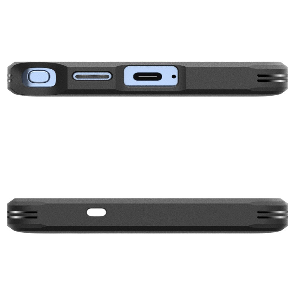 Samsung Galaxy S25 Ultra Spigen Tough Armor Hybrid Deksel m. Stativfunksjon - MagSafe Kompatibel - Svart