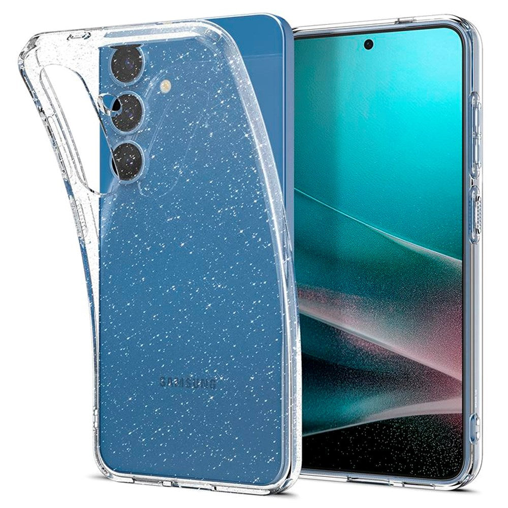 Samsung Galaxy S25+ (Plus) Spigen Liquid Crystal Glitter Deksel - Gjennomsiktig
