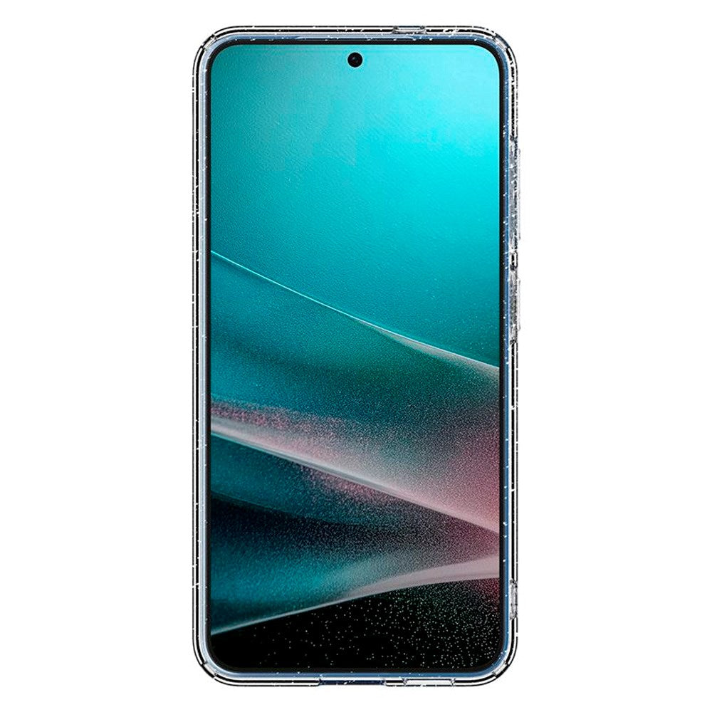 Samsung Galaxy S25 Spigen Liquid Crystal Glitter Deksel - Gjennomsiktig